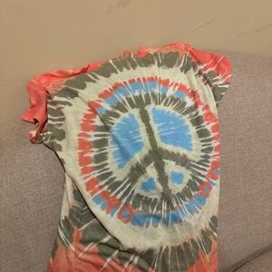 Tie-Dye Peace Sign T-Shirt